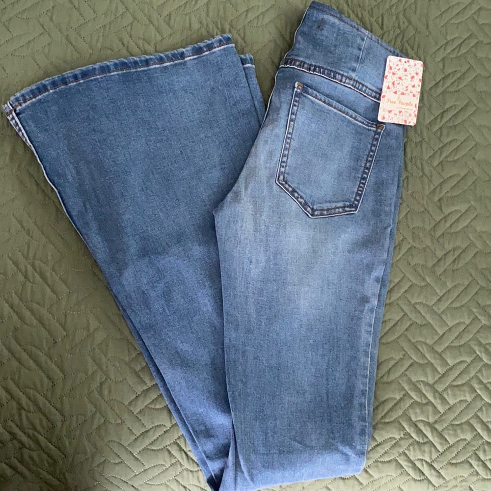 Free People Wide Leg Jeans